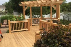 Deck with pergola