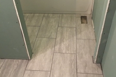 Bathroom floor remodel