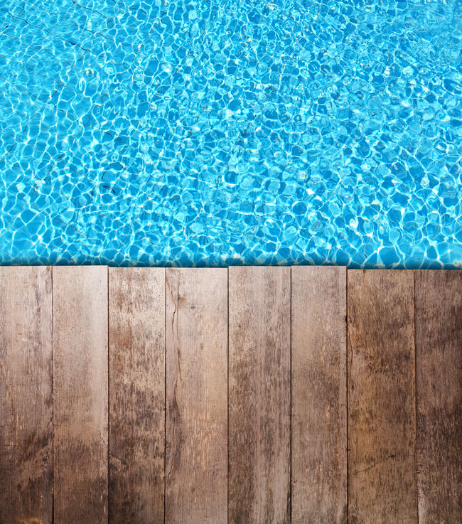 New Wooden Pool Deck